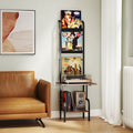 5-Tier Record Player Stand with Vinyl Display Shelf and Record Holder