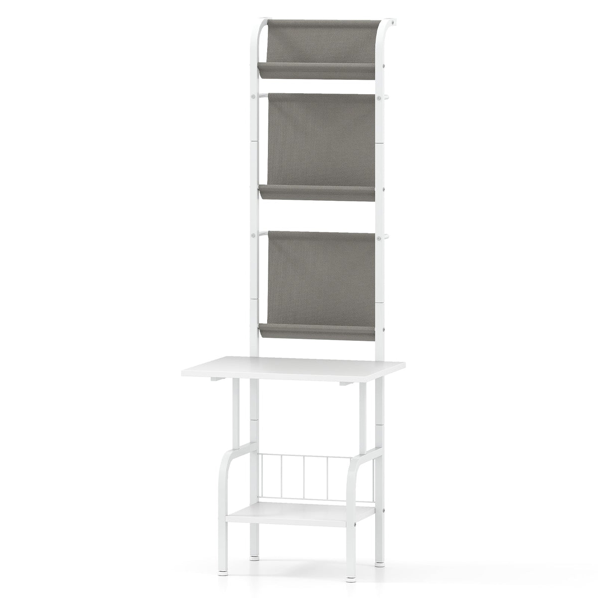 5-Tier Record Player Stand with Vinyl Display Shelf and Record Holder