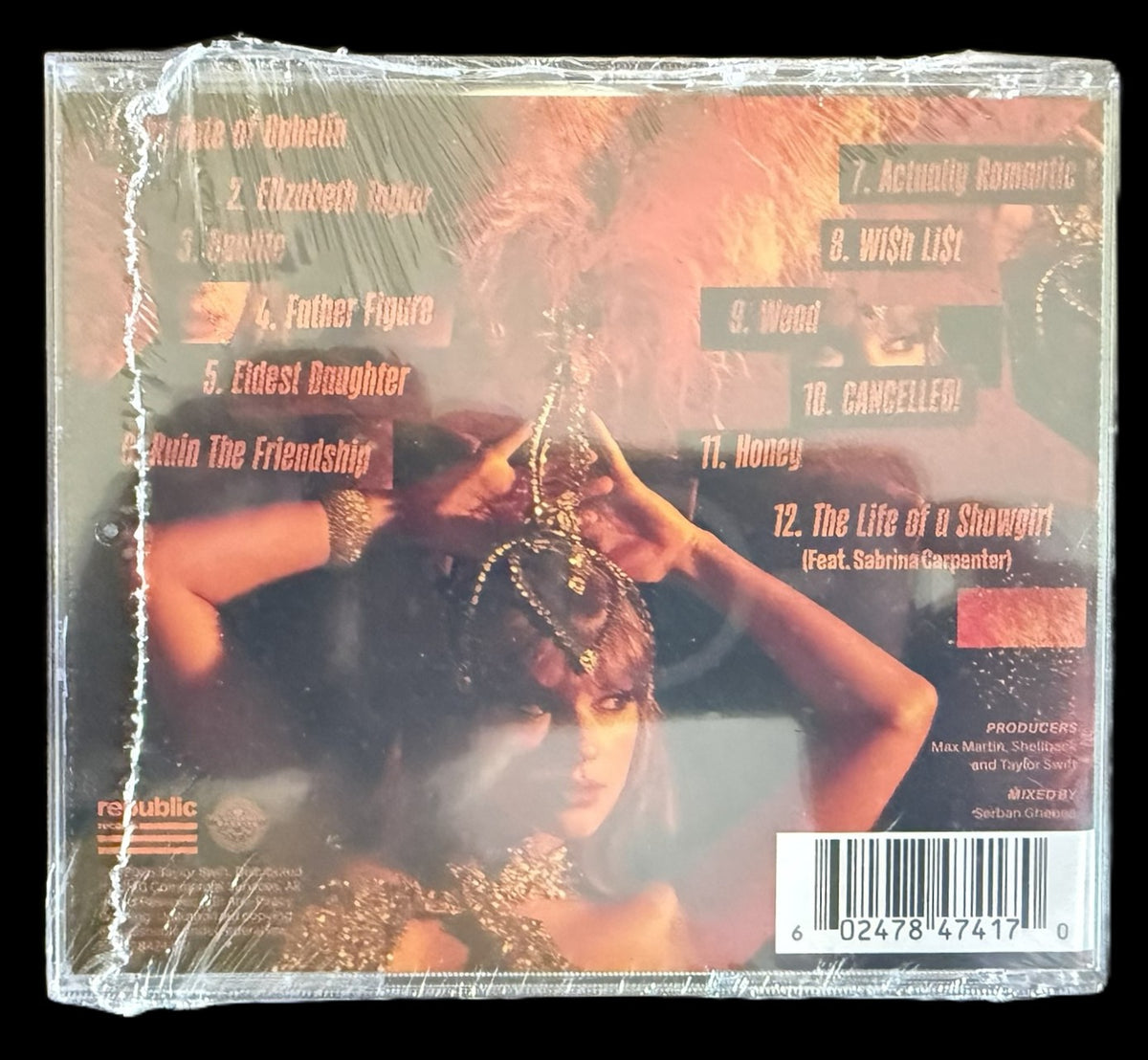 Taylor Swift The Life of a Showgirl CD + Hand Signed Photo 2